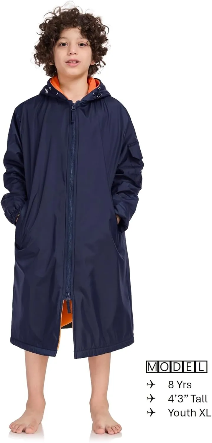 Adoretex Unisex Swim Parka Water Resistant Warm Coat Water Sports Swim Parka for Adult & Kids