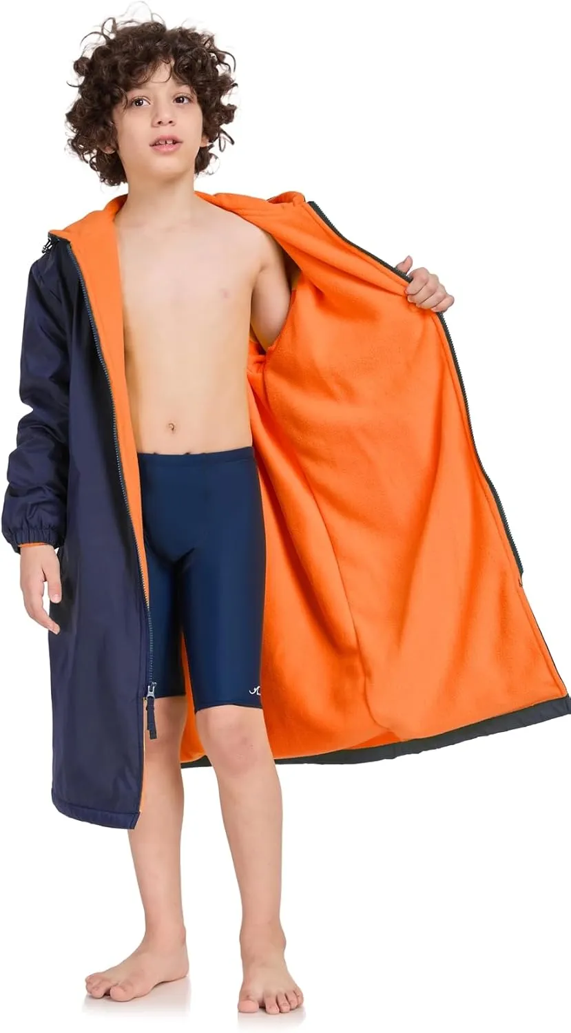 Adoretex Unisex Swim Parka Water Resistant Warm Coat Water Sports Swim Parka for Adult & Kids