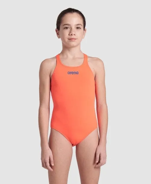 arena Girls Team Solid Pro Back One Piece Swimsuit