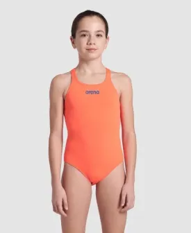 arena Girls Team Solid Pro Back One Piece Swimsuit