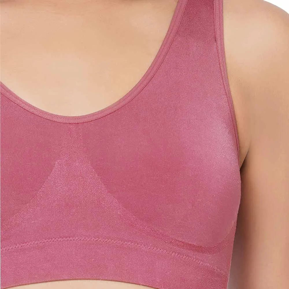 B-Smooth Padded Non-wired Full Cup Everyday Wear Full coverage Bralette - Pink