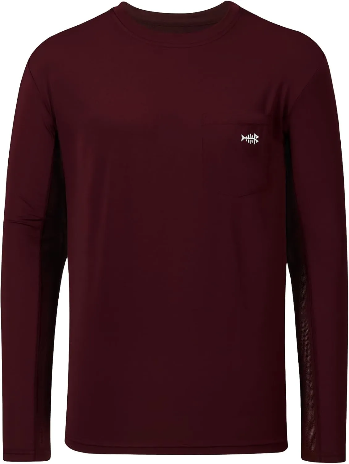 BASSDASH Mens UPF 50  Performance Long Sleeve T-Shirt UV Sun Protection Fishing Hiking Sports Shirts