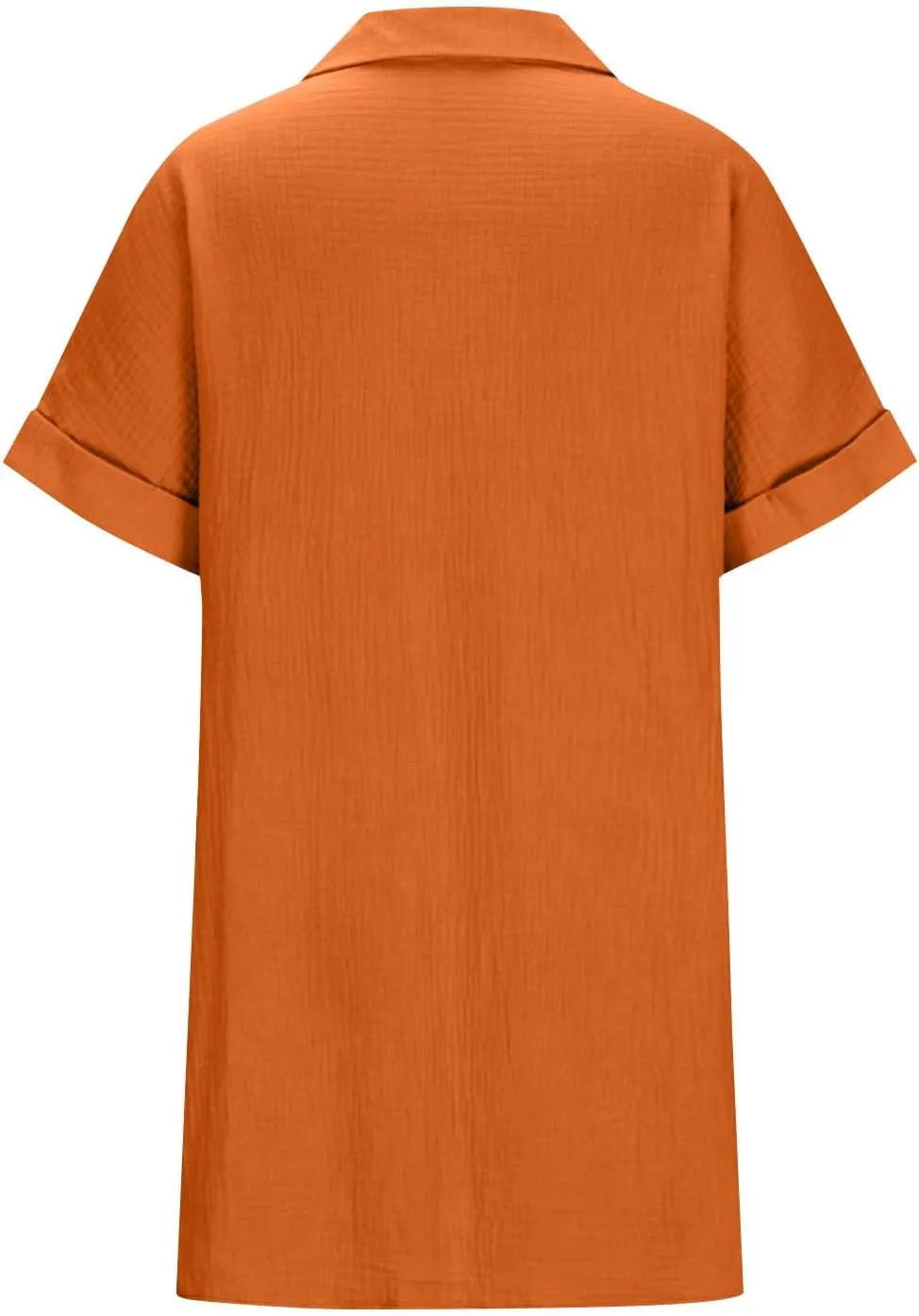 Button Down Dress for Women Summer Short Sleeve Tshirt Dresses Casual Flowy V Neck Loose Midi Beach Dress
