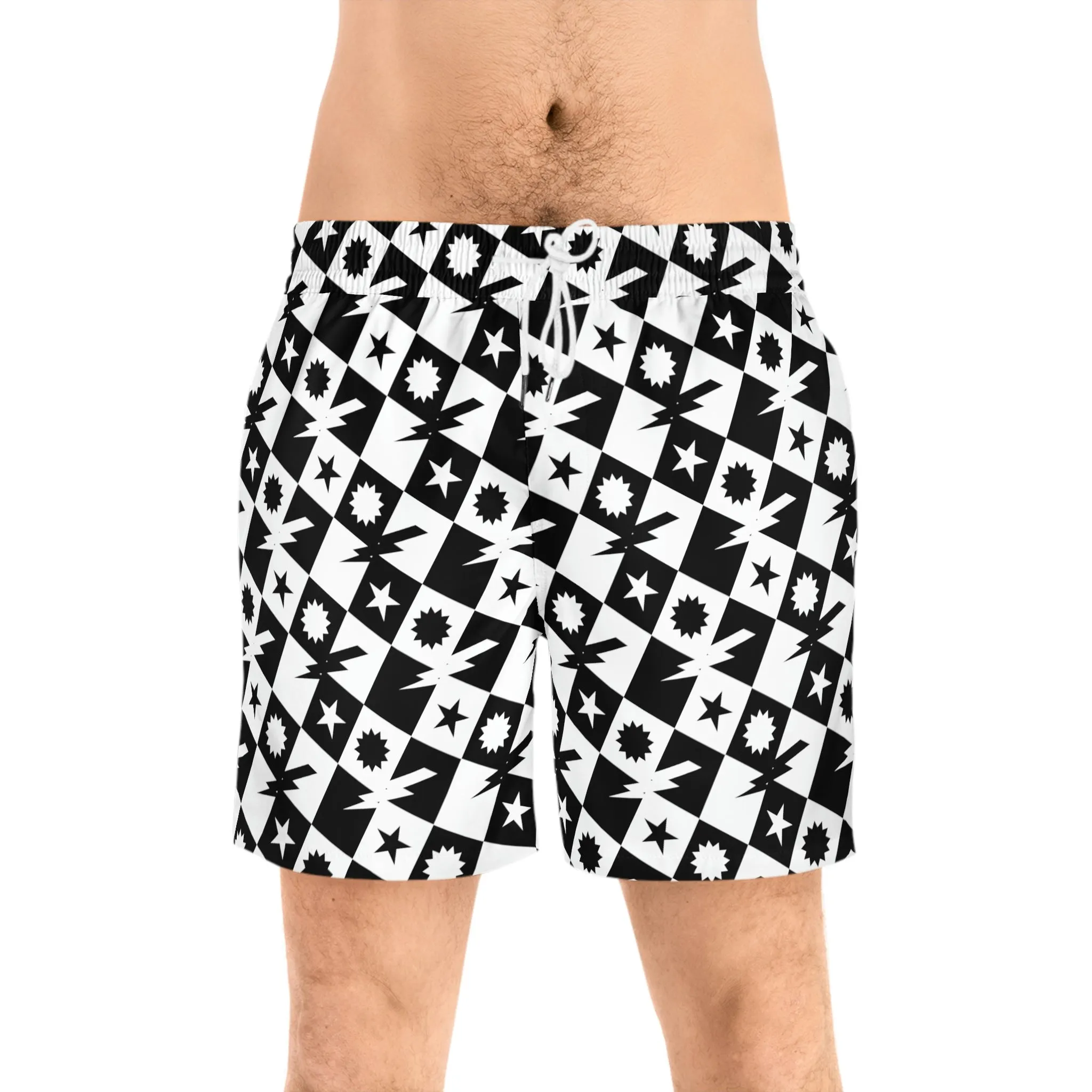 Checkered Swim Trunks