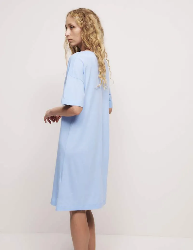 Cotton Modal Embroidered Slogan Nightdress