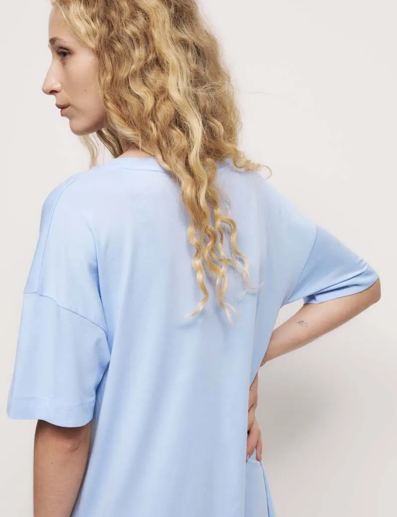 Cotton Modal Embroidered Slogan Nightdress