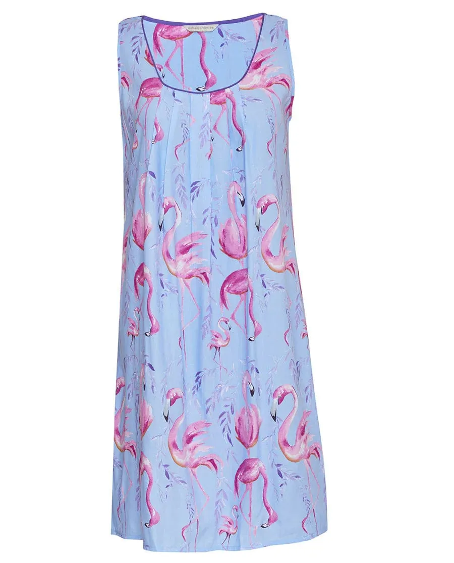 CyberJammies Zoey Flamingo Print Short Nightdress