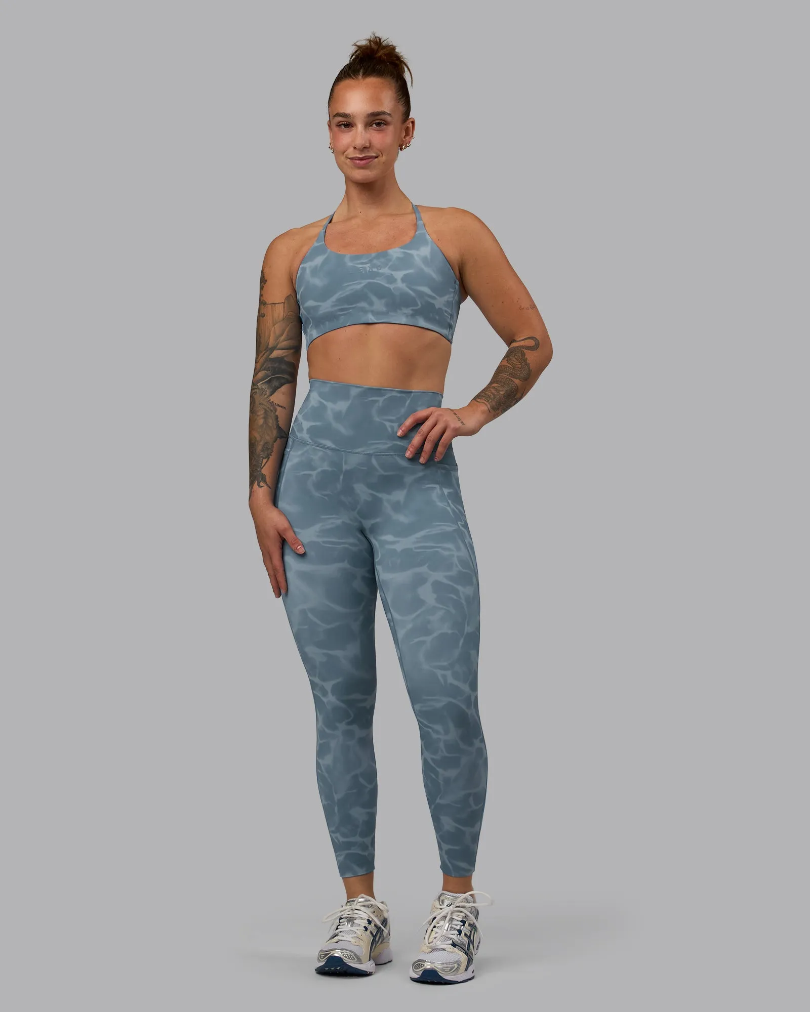 Elixir 7/8 Length Tights With Pockets - Tranquil-Elemental Blue