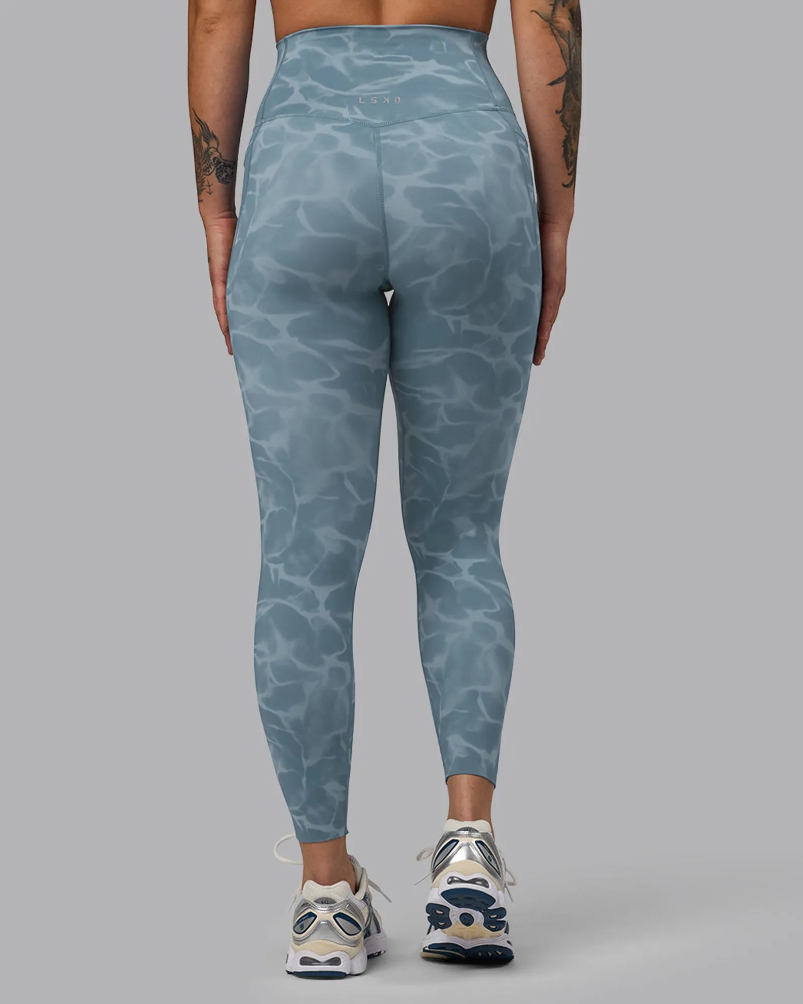 Elixir 7/8 Length Tights With Pockets - Tranquil-Elemental Blue