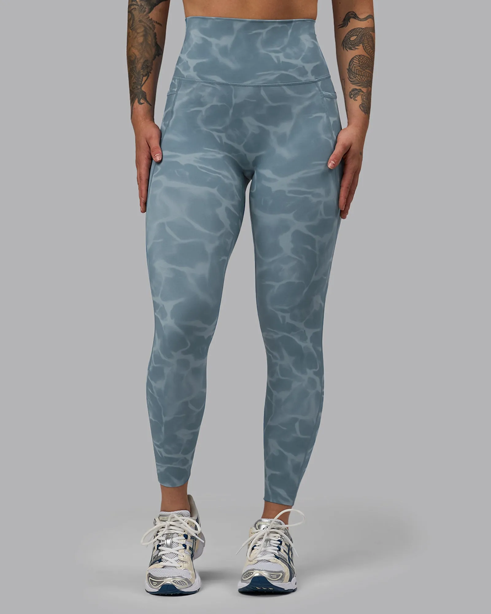 Elixir 7/8 Length Tights With Pockets - Tranquil-Elemental Blue