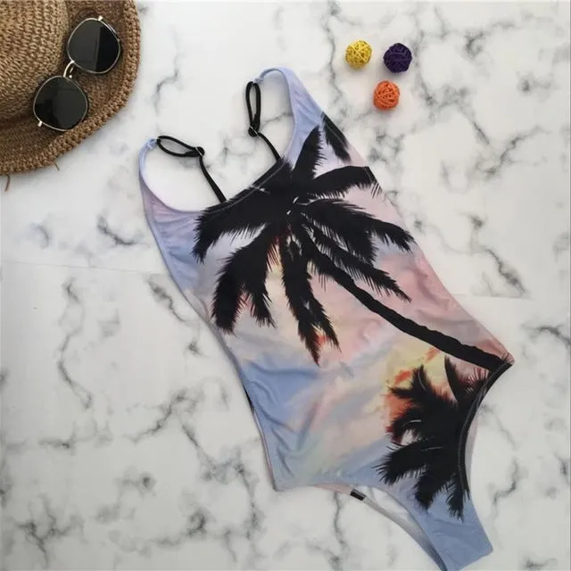 Fantastic Women Coconut Printing Gorgeous Swimsuit