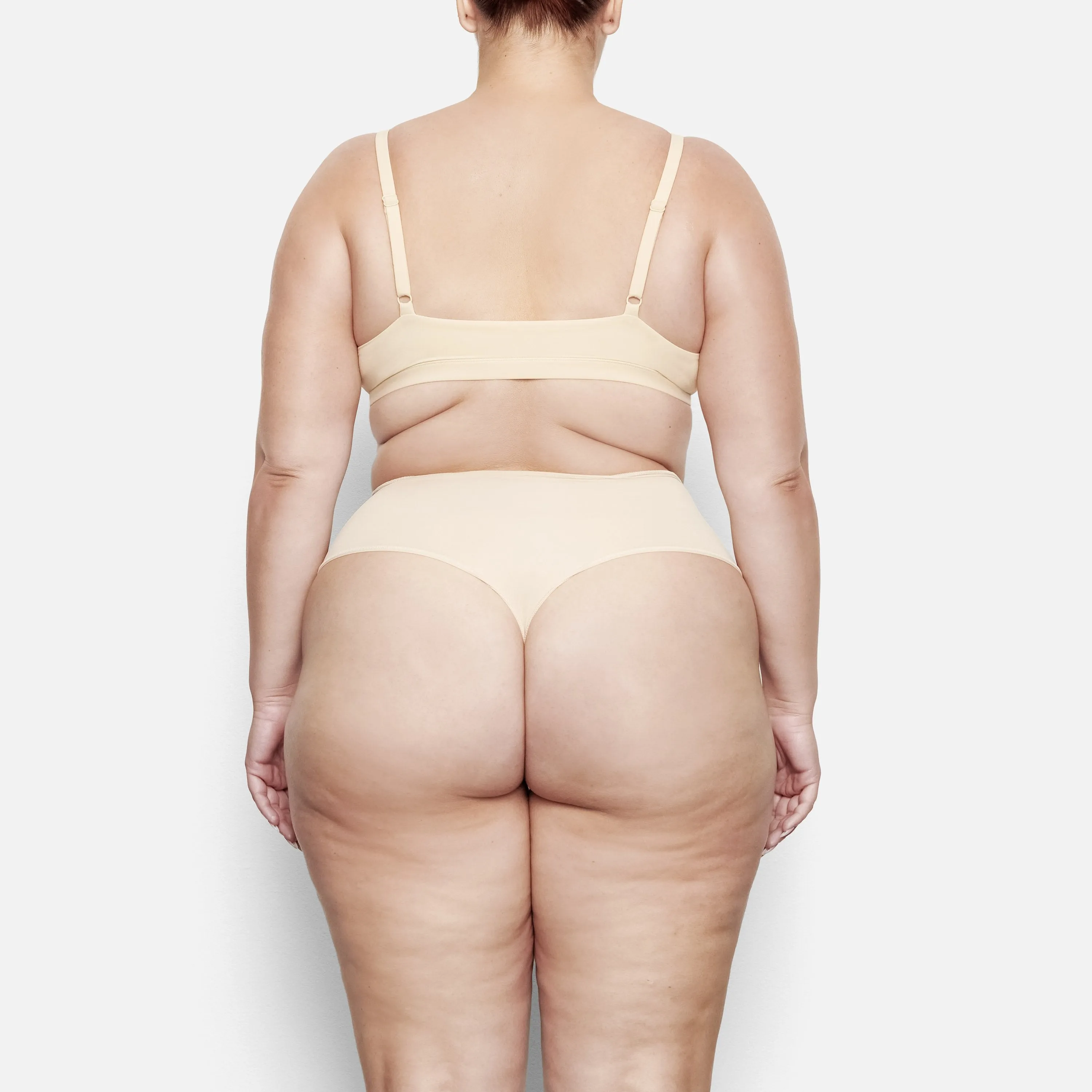 FITS EVERYBODY HIGH WAISTED THONG | SAND