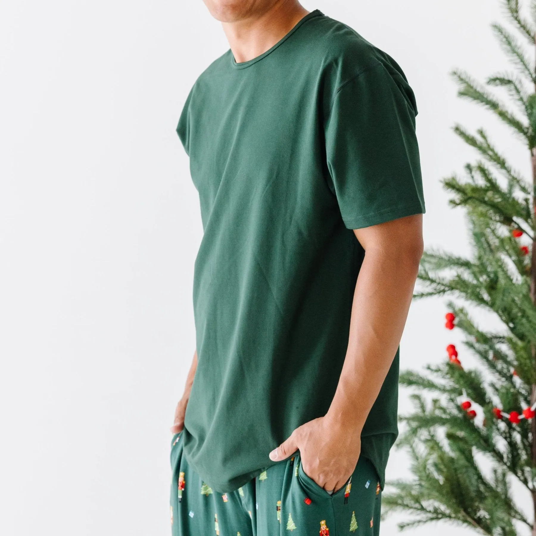 Forest Green Men's Short Sleeve Shirt