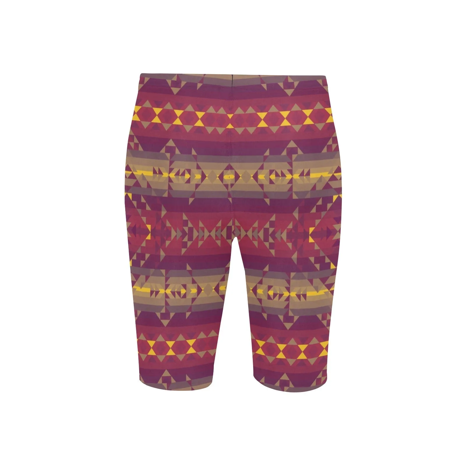 Gold Wool Men's Knee Length Swimming Trunks