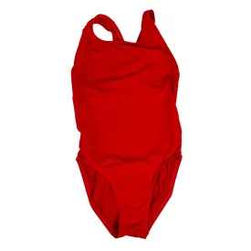 Junior Guard 1-Piece WIDE Strap Swimsuit Red (READ SIZING)