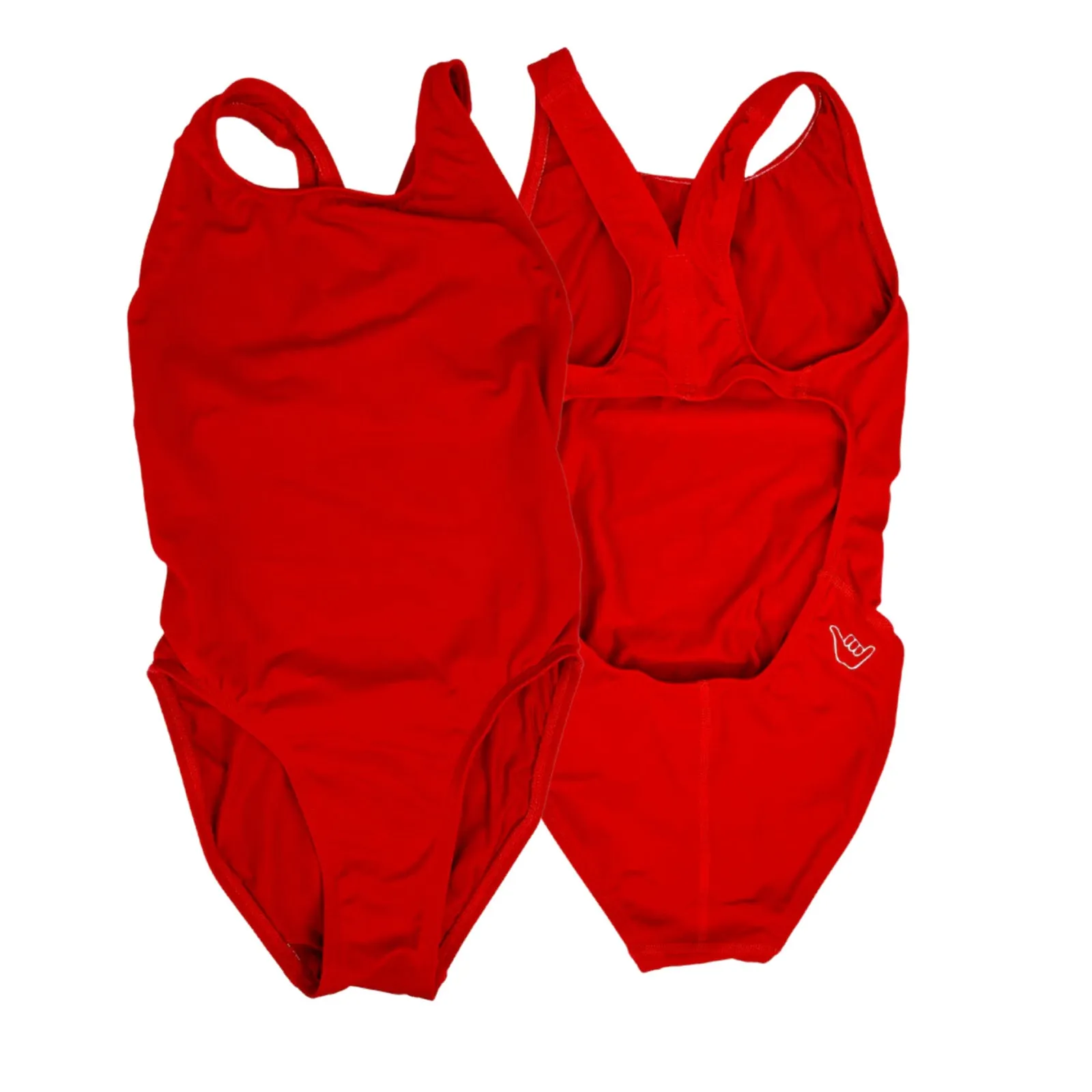 Junior Guard 1-Piece WIDE Strap Swimsuit Red (READ SIZING)