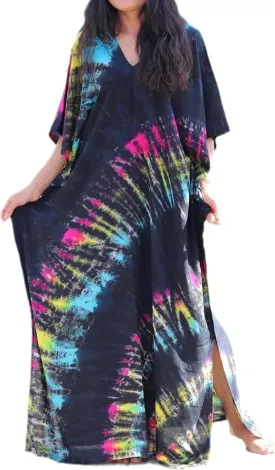 Kaftan Dresses for Women Plus Size Summer Beach Dress with Print and Swim Cover Ups