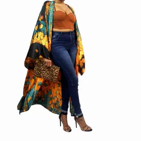 Lush | Kimono Duster (Open Front) | Floor Length Long Robe