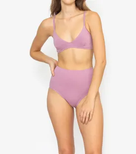 Organic High Waisted Brief - Lilac