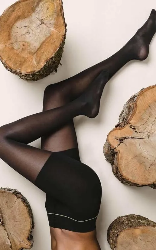 Shaping Sheer Tights in Black