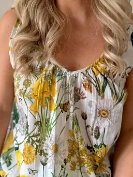 Short Strappy Nightie - Mellow Yellow