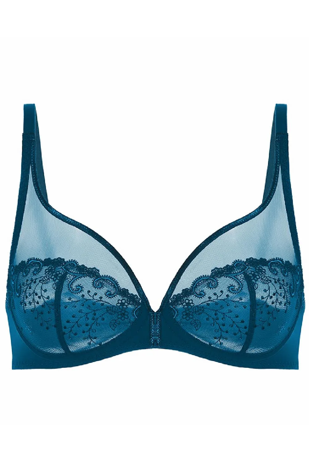Simone Perele DÉLICE Full Coverage Plunge Bra, Prestige Blue (12X319)