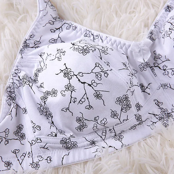 Soft Cup-full Coverage Leisure Wireless Adjustable Thin Bras
