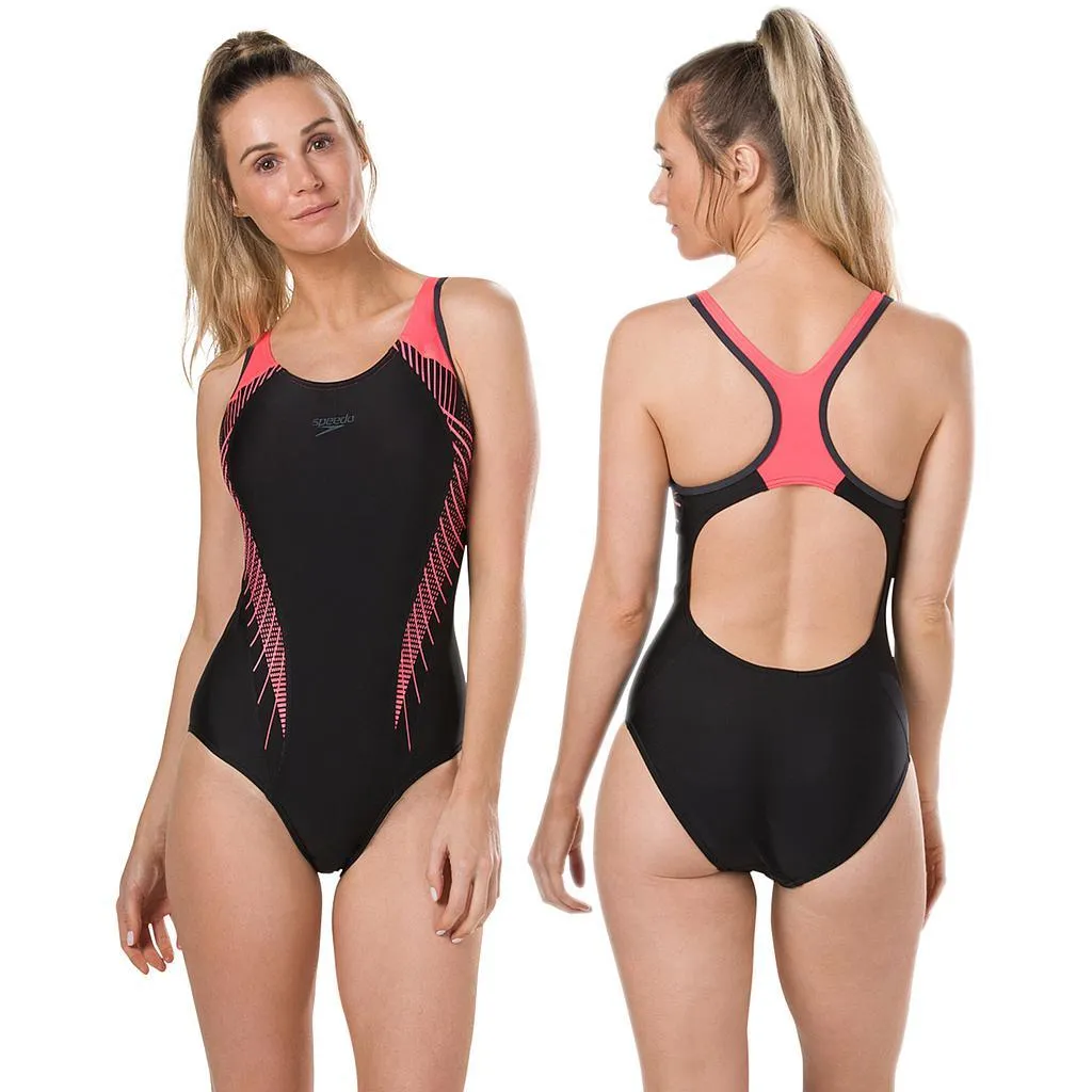 Speedo Fit Laneback Swimsuit
