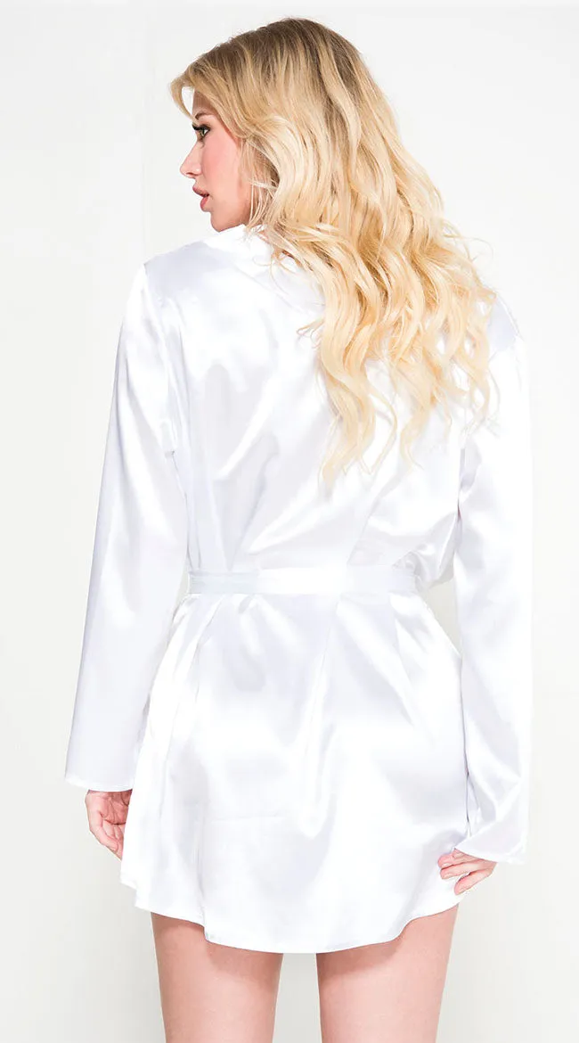 Sweet Surrender Satin Robe