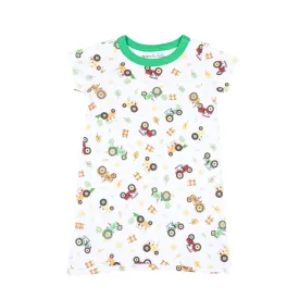 Tractor Time Girl's Short Sleeve Nightdress