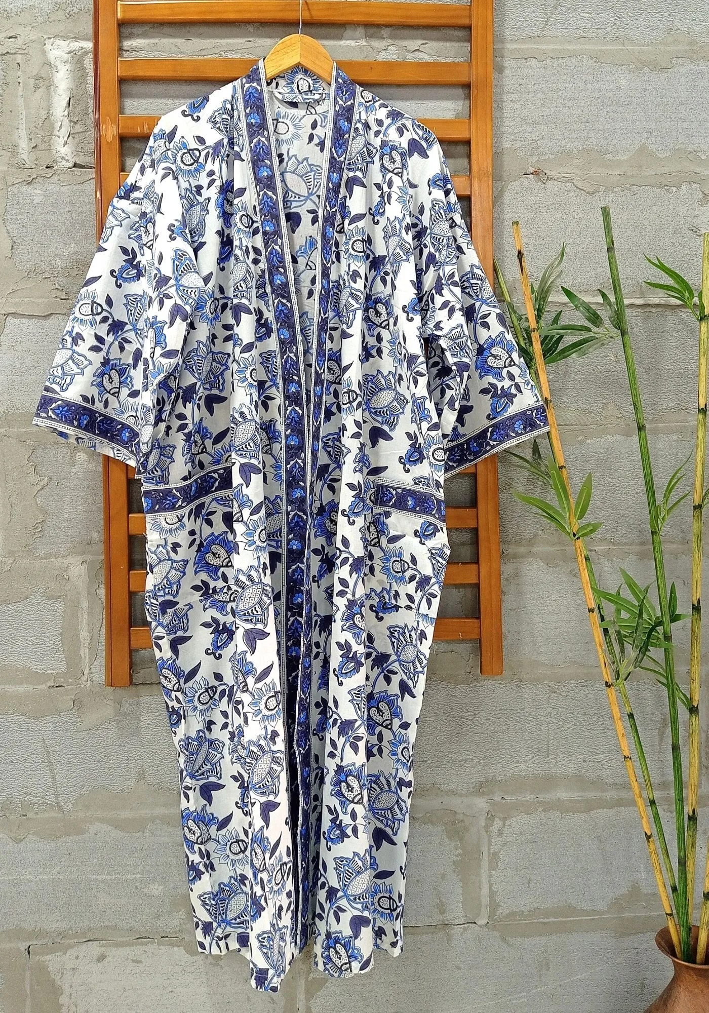 Tropical Floral Printed Robe