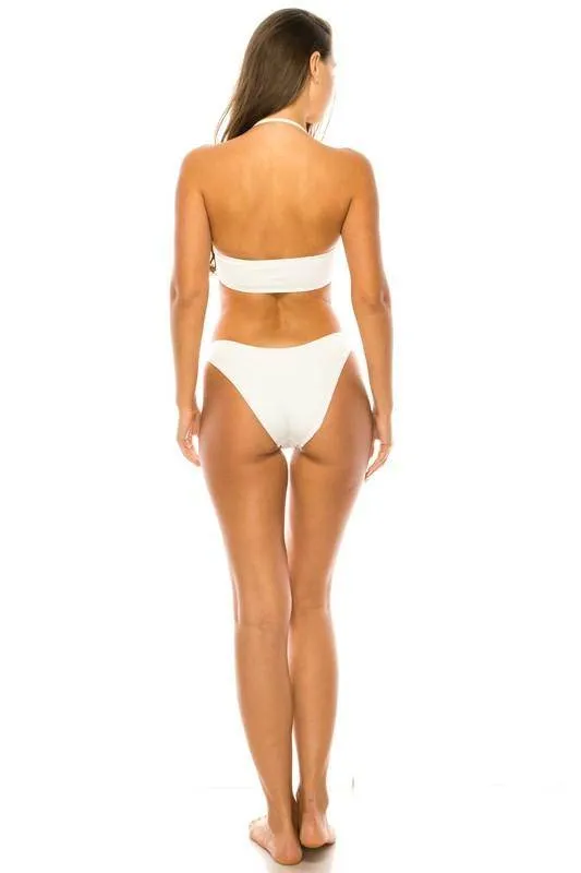 Twisted Bandeau Top Two-Piece Bikini