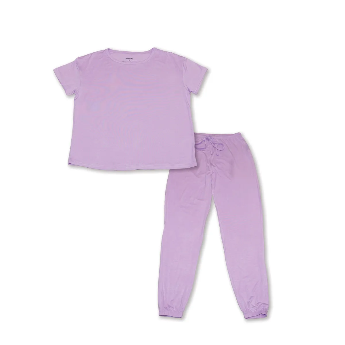 Women's Bamboo Short Sleeve Loungewear Set (Lavender Bloom)