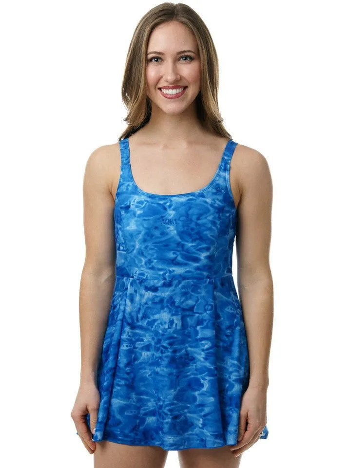 Womens One Piece Swim Dress Bathing Suit | Aqua Design