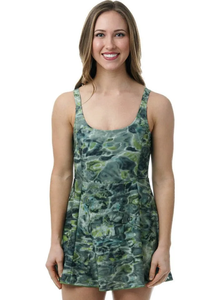Womens One Piece Swim Dress Bathing Suit | Aqua Design